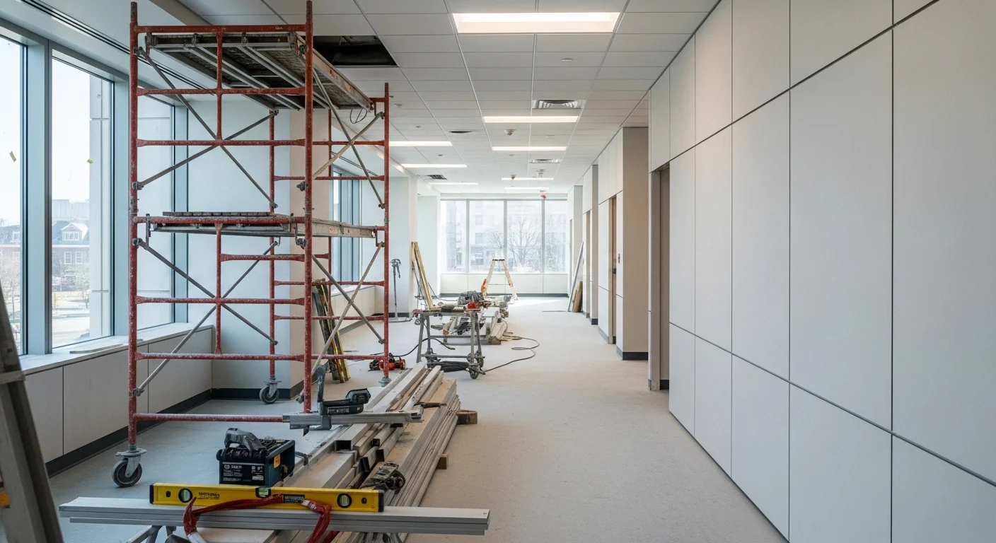 Commercial specialty construction project for healthcare or government facility