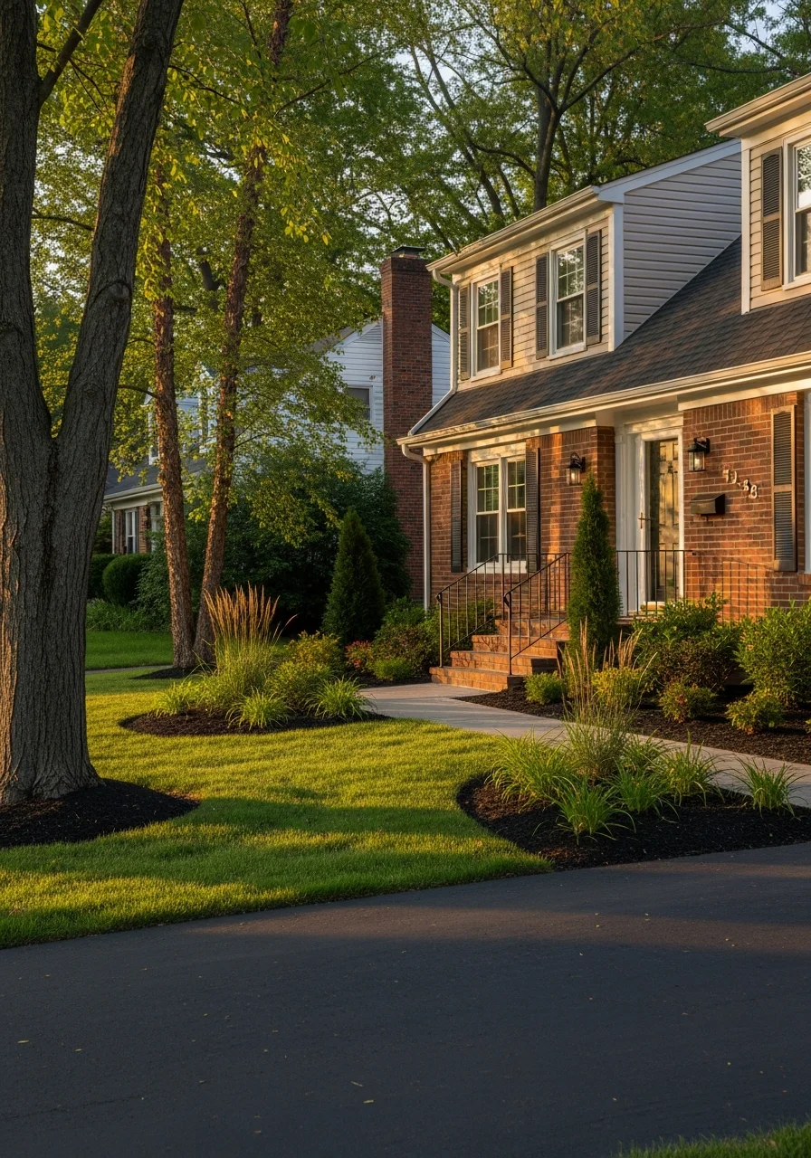 Fairfax home exterior showing typical suburban construction and well-maintained property grounds.